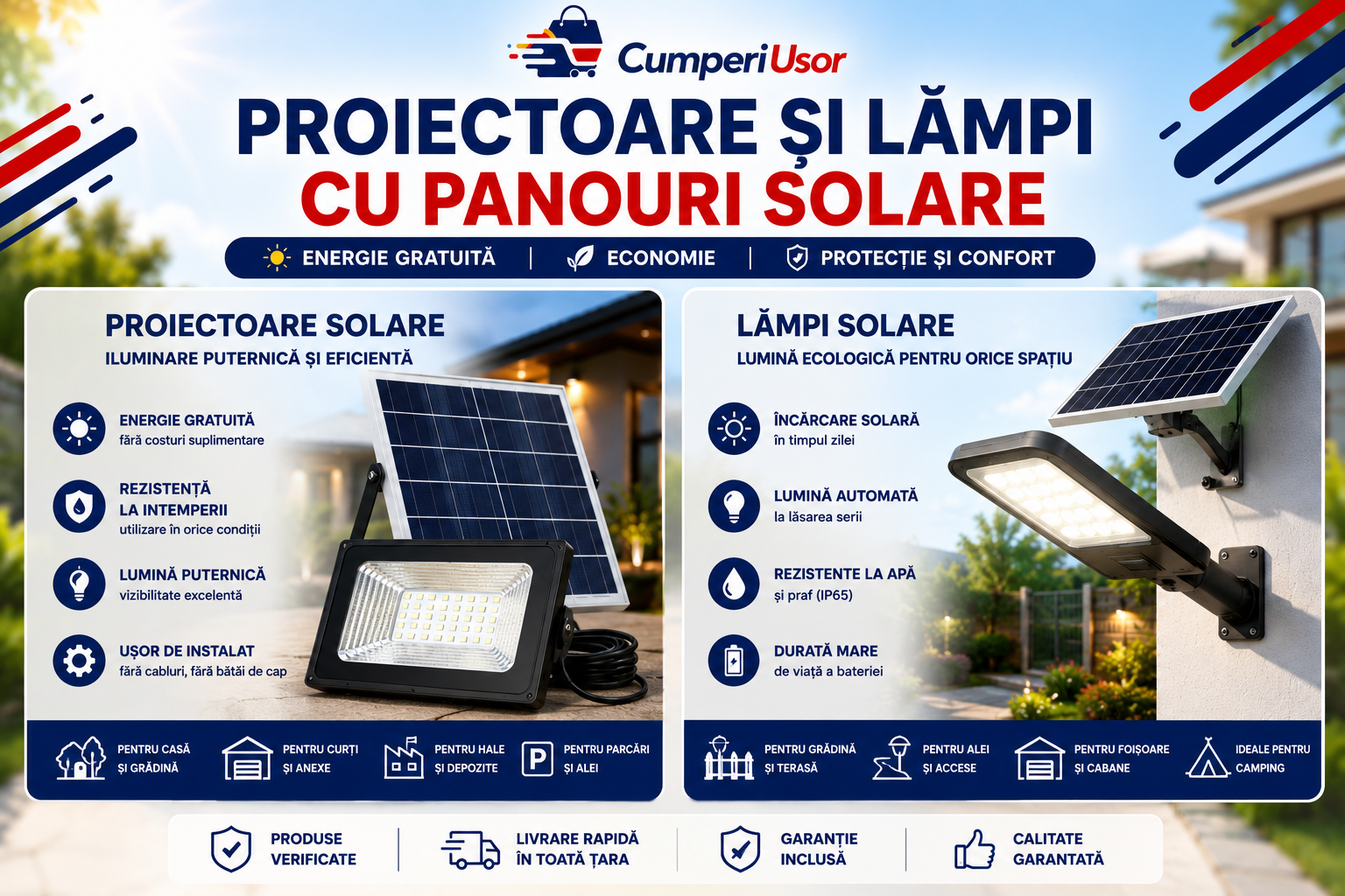 PRODUSE CU PANOURI SOLARE