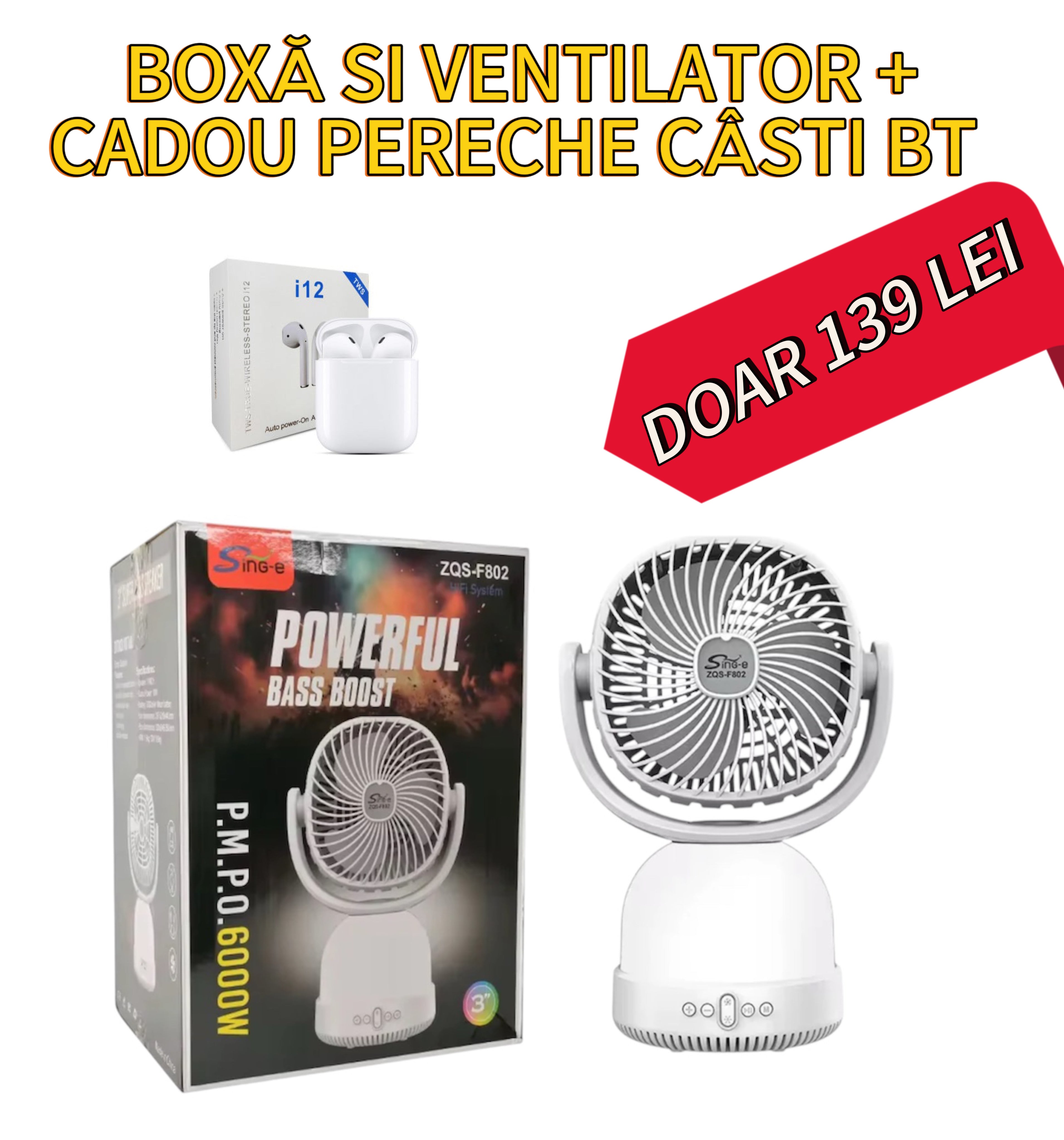 Boxa portabilă ZQS-F802 este creată pentru iubitorii de muzică mereu în mișcare. Fie că te bucuri de o zi în aer liber, organizezi un eveniment sau pur și simplu te relaxezi, această boxă compactă, dar puternică, este perfectă pentru orice ocazie.