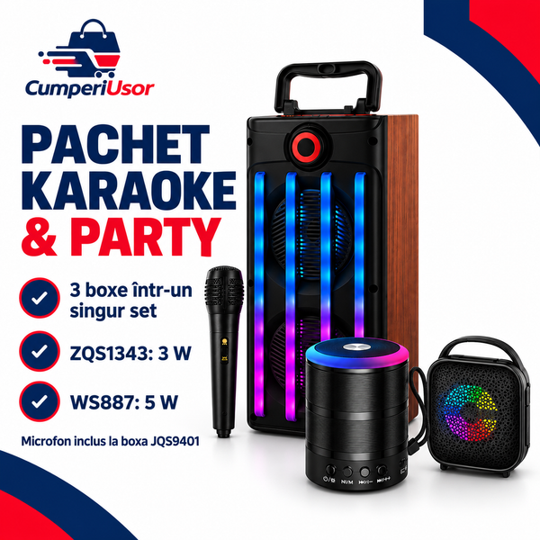 Mega Pack Karaoke & Party – trei boxe cu specificații confirmate